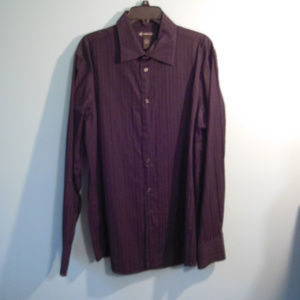 Inc. Long Sleeve Striped Black Button-Up